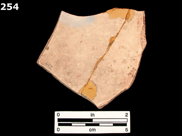 SLIPWARE, STAFFORDSHIRE-TYPE, ENGLISH specimen 254 rear view