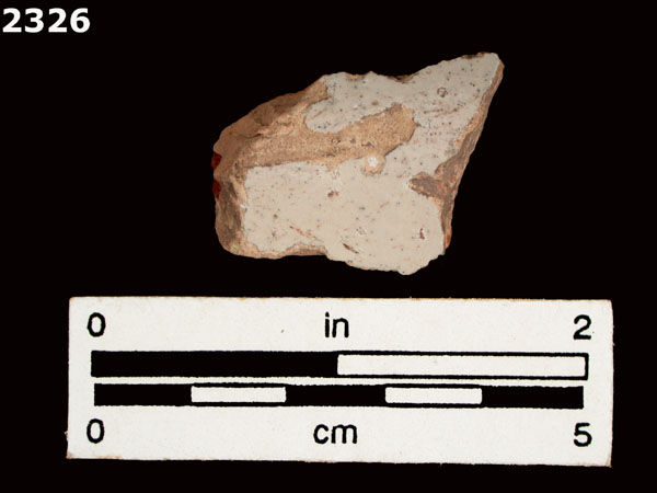 UNIDENTIFIED WHITE MAJOLICA, SPAIN specimen 2326 