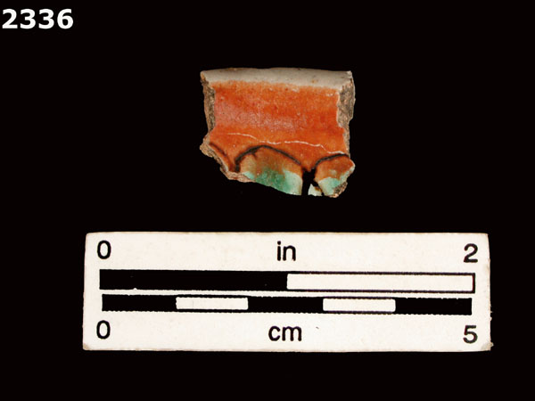 UNIDENTIFIED POLYCHROME MAJOLICA, MEXICO (19th CENTURY) specimen 2336 