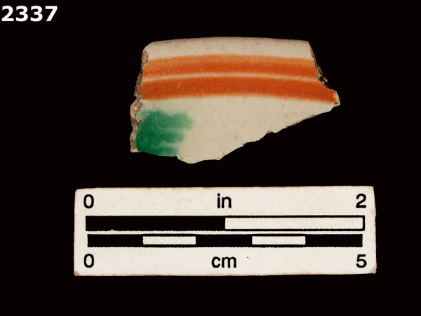 UNIDENTIFIED POLYCHROME MAJOLICA, MEXICO (19th CENTURY) specimen 2337 