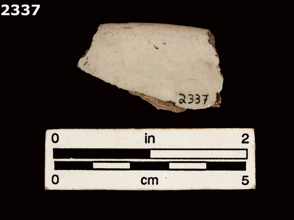 UNIDENTIFIED POLYCHROME MAJOLICA, MEXICO (19th CENTURY) specimen 2337 rear view