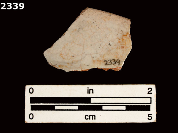 UNIDENTIFIED POLYCHROME MAJOLICA, MEXICO (19th CENTURY) specimen 2339 rear view