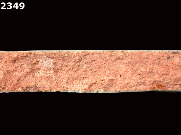 UNIDENTIFIED WHITE MAJOLICA, PUEBLA TRADITION specimen 2349 side view