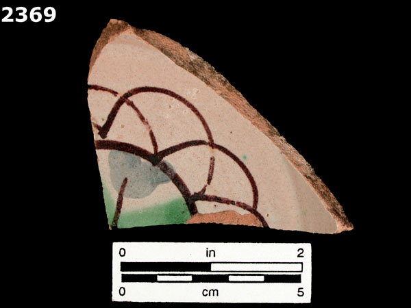 UNIDENTIFIED POLYCHROME MAJOLICA, IBERIAN specimen 2369 