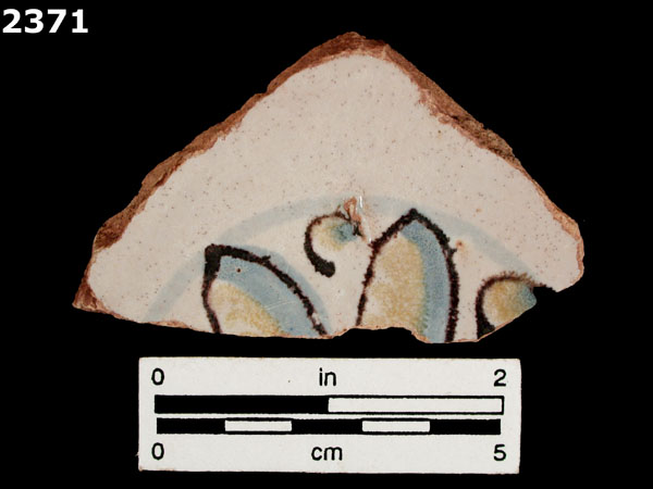 UNIDENTIFIED POLYCHROME MAJOLICA, IBERIAN specimen 2371 