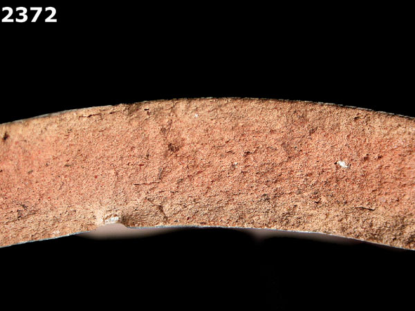 UNIDENTIFIED POLYCHROME MAJOLICA, IBERIAN specimen 2372 side view