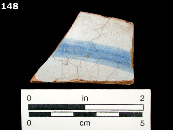 FAIENCE, BRITTANY BLUE ON WHITE specimen 148 front view