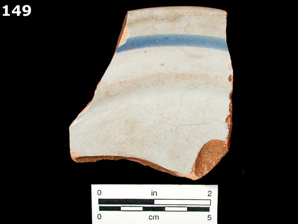 FAIENCE, BRITTANY BLUE ON WHITE specimen 149 