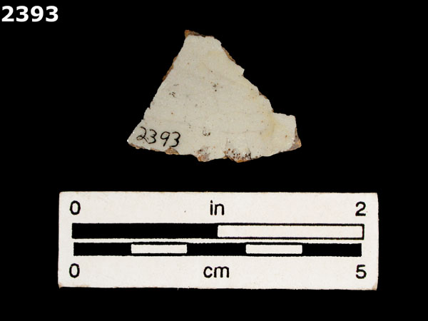 UNIDENTIFIED POLYCHROME MAJOLICA, MEXICO (19th CENTURY) specimen 2393 rear view