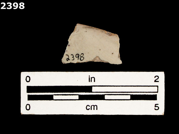 UNIDENTIFIED POLYCHROME MAJOLICA, MEXICO (19th CENTURY) specimen 2398 rear view