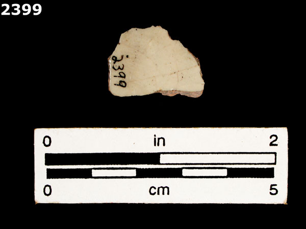 UNIDENTIFIED POLYCHROME MAJOLICA, MEXICO (19th CENTURY) specimen 2399 rear view