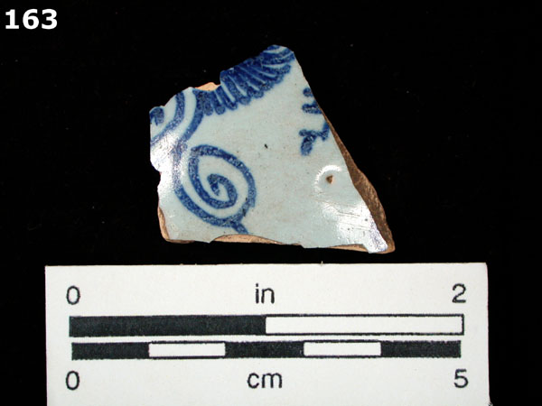 DELFTWARE, BLUE ON WHITE specimen 163 
