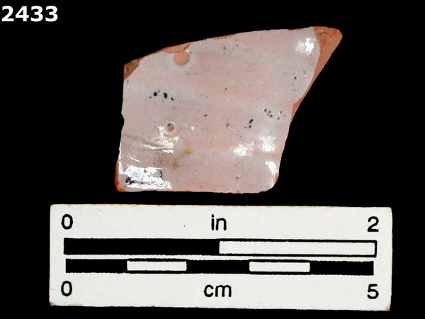 UNIDENTIFIED POLYCHROME MAJOLICA, IBERIAN specimen 2433 rear view