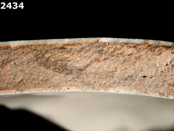 UNIDENTIFIED POLYCHROME MAJOLICA, IBERIAN specimen 2434 side view