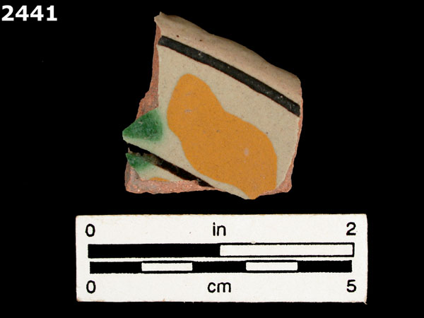 UNIDENTIFIED POLYCHROME MAJOLICA, MEXICO (19th CENTURY) specimen 2441 