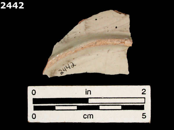 UNIDENTIFIED POLYCHROME MAJOLICA, MEXICO (19th CENTURY) specimen 2442 rear view