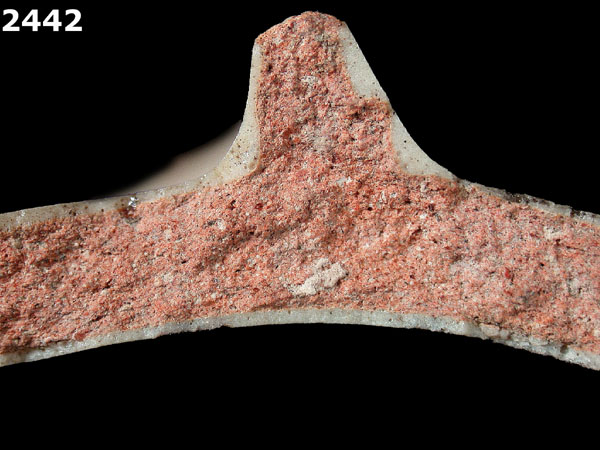 UNIDENTIFIED POLYCHROME MAJOLICA, MEXICO (19th CENTURY) specimen 2442 side view