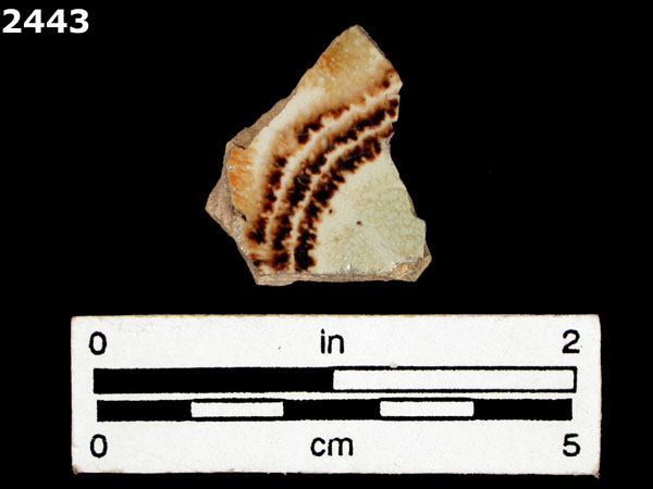 UNIDENTIFIED POLYCHROME MAJOLICA, MEXICO (19th CENTURY) specimen 2443 