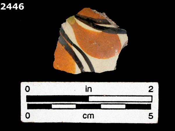 UNIDENTIFIED POLYCHROME MAJOLICA, MEXICO (19th CENTURY) specimen 2446 