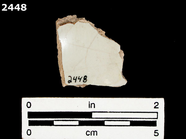 UNIDENTIFIED POLYCHROME MAJOLICA, MEXICO (19th CENTURY) specimen 2448 rear view