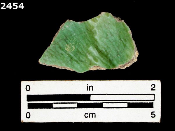 UNIDENTIFIED POLYCHROME MAJOLICA, PUEBLA TRADITION specimen 2454 front view