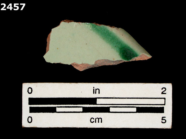 UNIDENTIFIED POLYCHROME MAJOLICA, PUEBLA TRADITION specimen 2457 front view