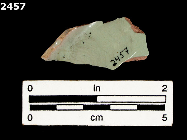 UNIDENTIFIED POLYCHROME MAJOLICA, PUEBLA TRADITION specimen 2457 rear view