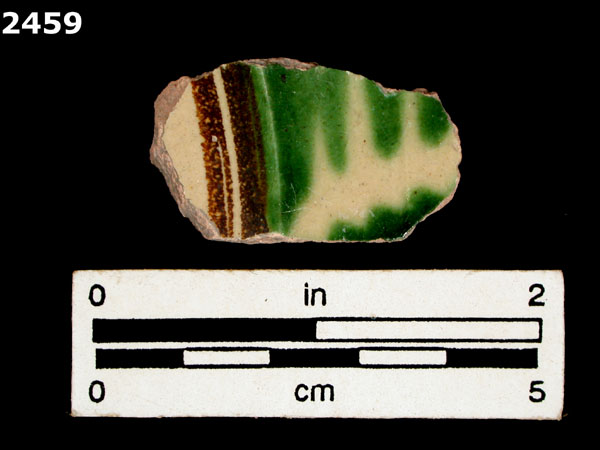 UNIDENTIFIED POLYCHROME MAJOLICA, MEXICO (19th CENTURY) specimen 2459 