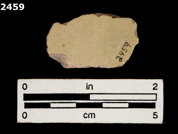 UNIDENTIFIED POLYCHROME MAJOLICA, MEXICO (19th CENTURY) specimen 2459 rear view
