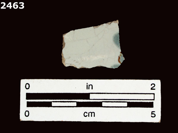 UNIDENTIFIED BLUE ON WHITE MAJOLICA, PUEBLA TRADITION specimen 2463 