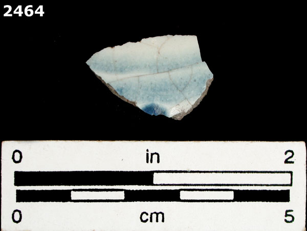 UNIDENTIFIED BLUE ON WHITE MAJOLICA, PUEBLA TRADITION specimen 2464 