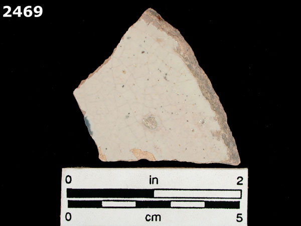 UNIDENTIFIED BLUE ON WHITE MAJOLICA, PUEBLA TRADITION specimen 2469 