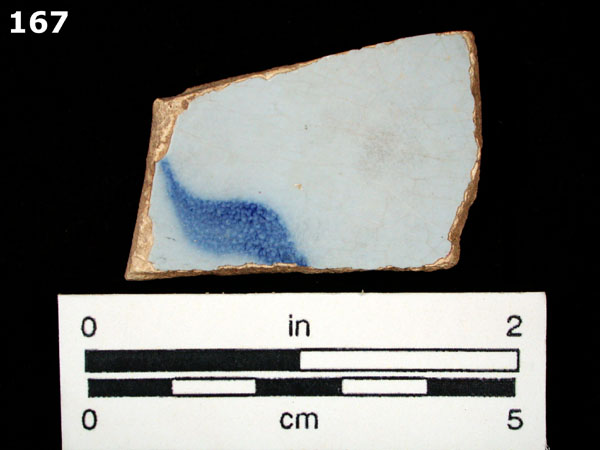 DELFTWARE, BLUE ON WHITE specimen 167 