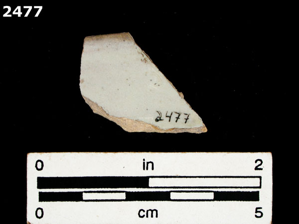 UNIDENTIFIED POLYCHROME MAJOLICA, MEXICO (19th CENTURY) specimen 2477 rear view