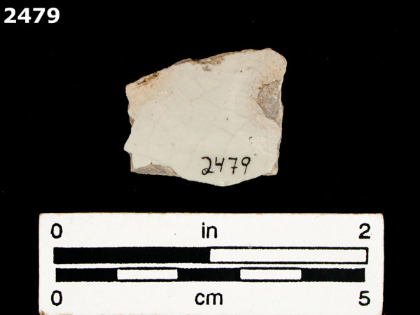 UNIDENTIFIED POLYCHROME MAJOLICA, MEXICO (19th CENTURY) specimen 2479 rear view