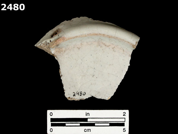 UNIDENTIFIED POLYCHROME MAJOLICA, MEXICO (19th CENTURY) specimen 2480 rear view