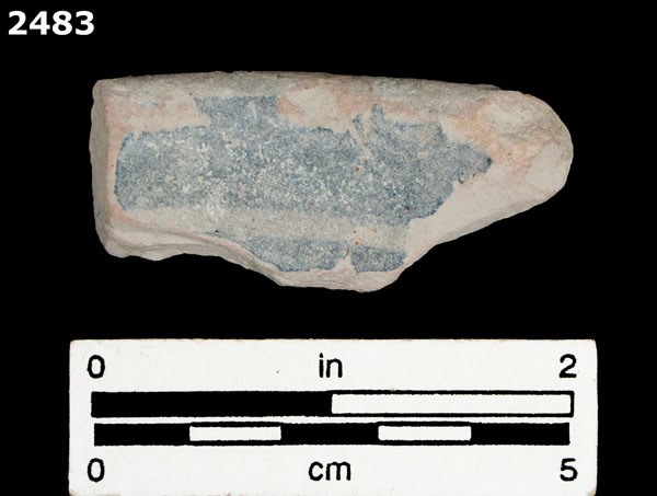 UNIDENTIFIED BLUE ON WHITE MAJOLICA, IBERIA specimen 2483 