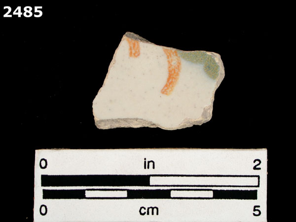 UNIDENTIFIED POLYCHROME MAJOLICA, IBERIAN specimen 2485 