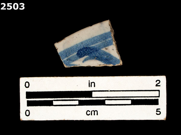 TALAVERA TRADITION, BLUE ON WHITE specimen 2503 front view