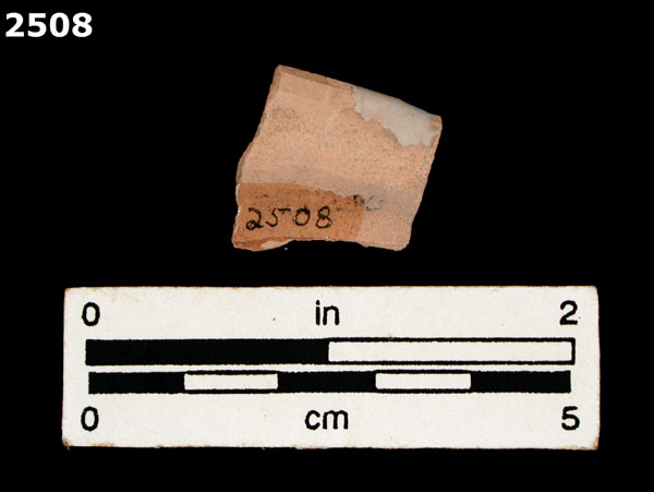 UNIDENTIFIED BLUE ON WHITE MAJOLICA, IBERIA specimen 2508 rear view