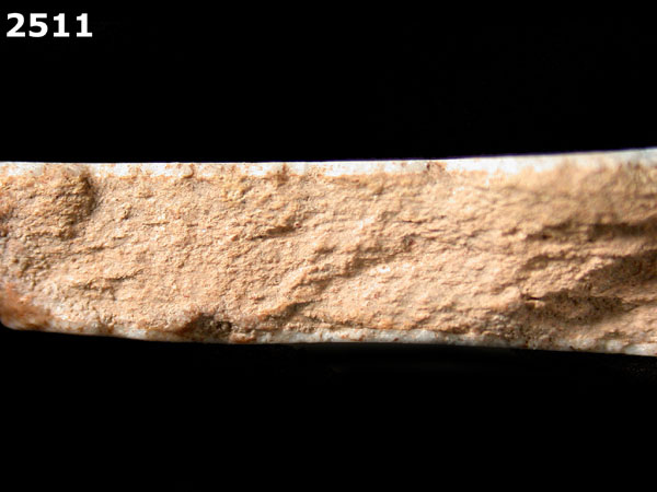 UNIDENTIFIED POLYCHROME MAJOLICA, IBERIAN specimen 2511 side view