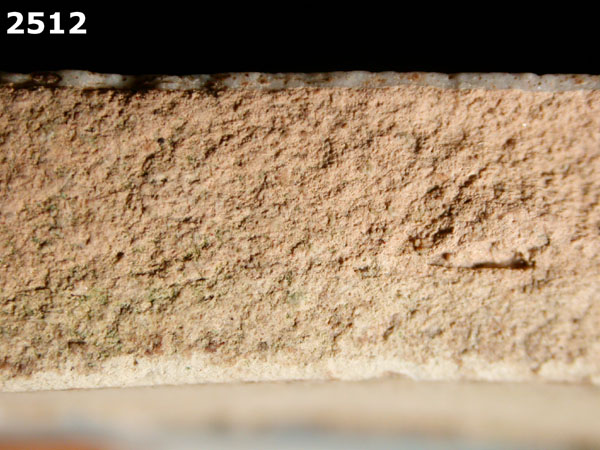 UNIDENTIFIED POLYCHROME MAJOLICA, IBERIAN specimen 2512 side view