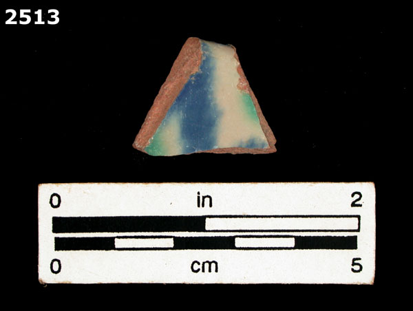 UNIDENTIFIED POLYCHROME MAJOLICA, IBERIAN specimen 2513 