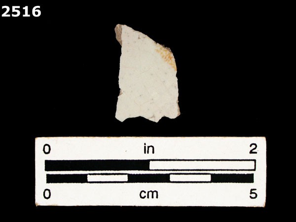 UNIDENTIFIED WHITE MAJOLICA, PUEBLA TRADITION specimen 2516 