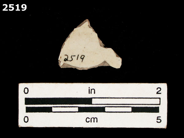 UNIDENTIFIED POLYCHROME MAJOLICA, MEXICO (19th CENTURY) specimen 2519 rear view