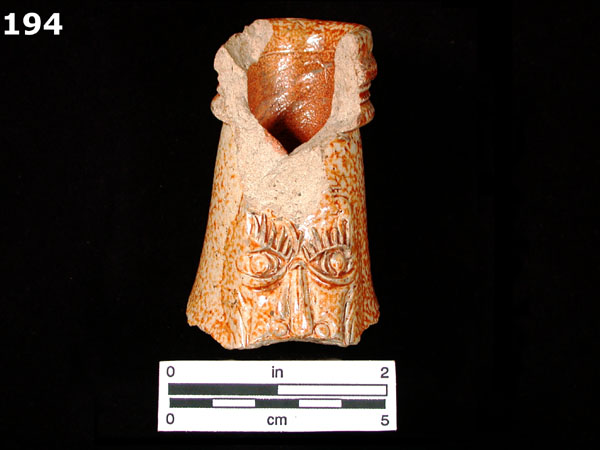 STONEWARE, BROWN RHENISH specimen 194 front view