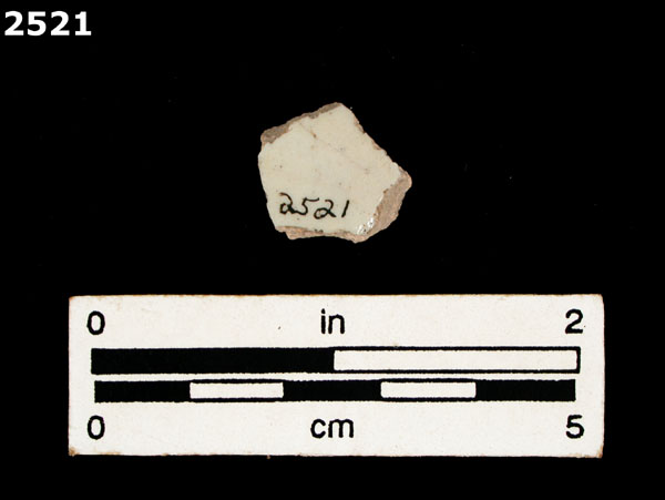 UNIDENTIFIED POLYCHROME MAJOLICA, MEXICO (19th CENTURY) specimen 2521 rear view