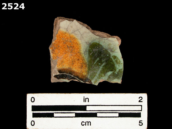 UNIDENTIFIED POLYCHROME MAJOLICA, MEXICO (19th CENTURY) specimen 2524 