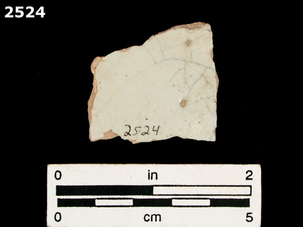 UNIDENTIFIED POLYCHROME MAJOLICA, MEXICO (19th CENTURY) specimen 2524 rear view
