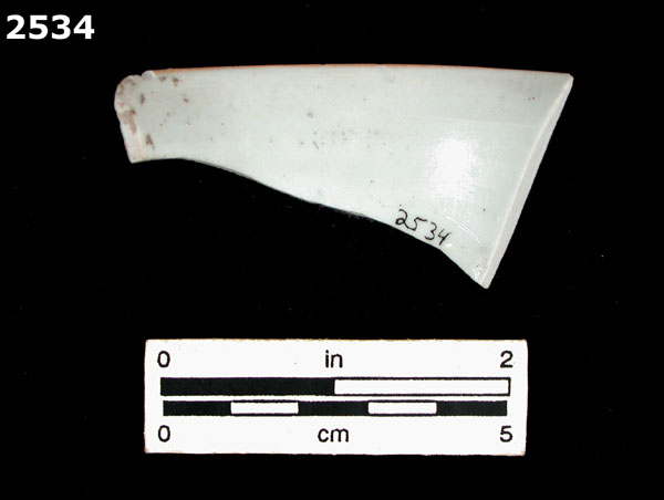PORCELAIN, MING POLYCHROME OVERGLAZED specimen 2534 rear view
